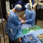 Dr. Faerber performing surgery