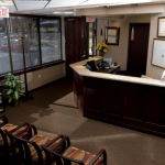 Waiting room and front desk